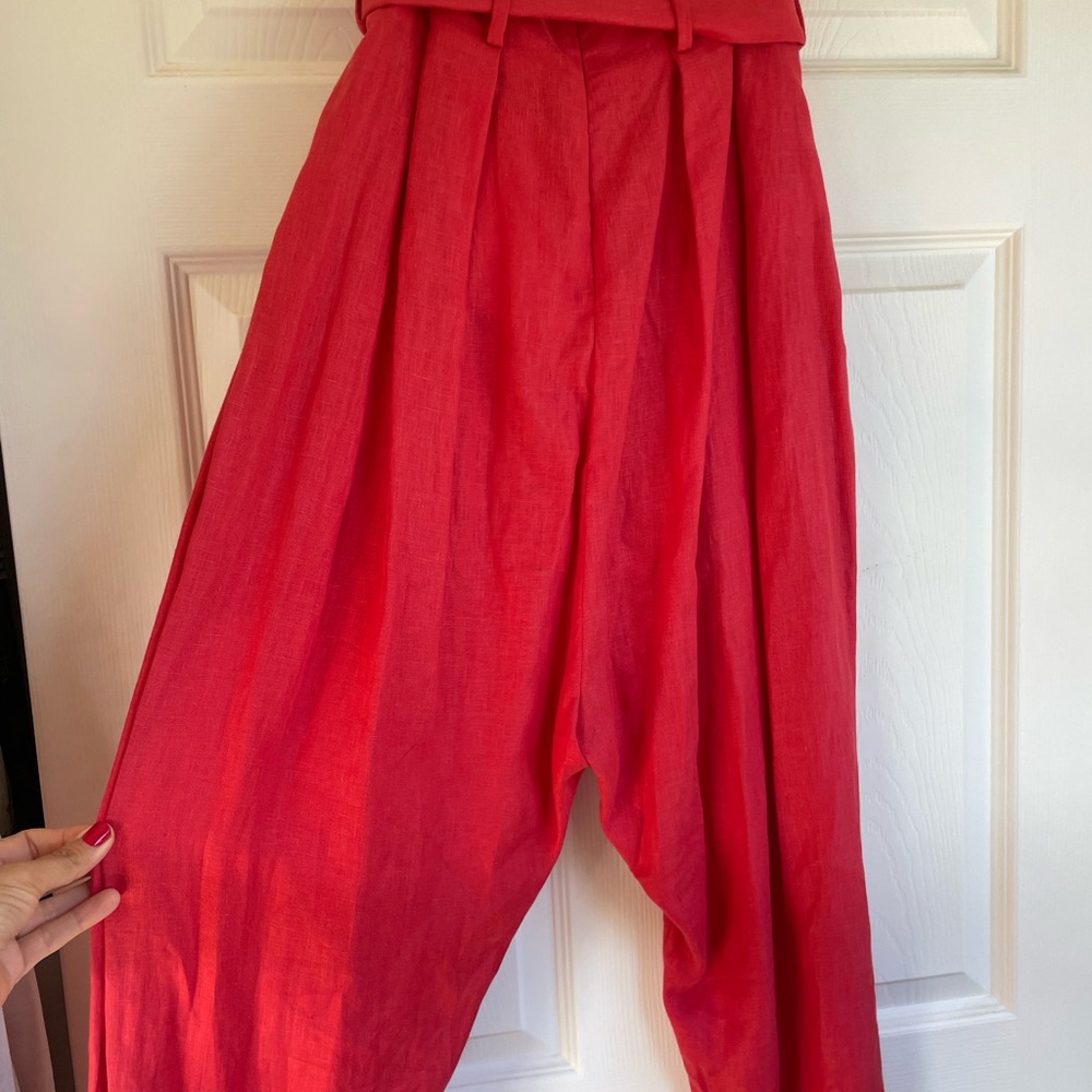 Sandra Weil ref linen harem pants